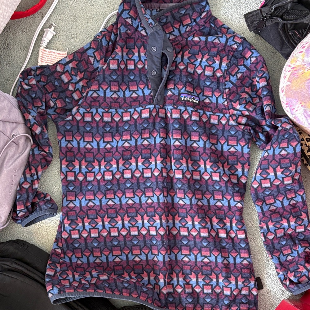 Patagonia Multicolor Patterned Fleece Pullover